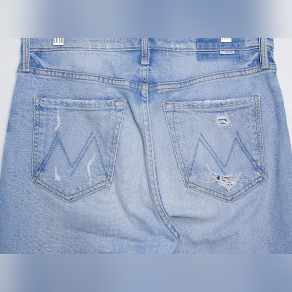 Mother Superior 29 Tomcat Straight Leg Jean High Rise The Confession Distressed - Picture 5 of 13